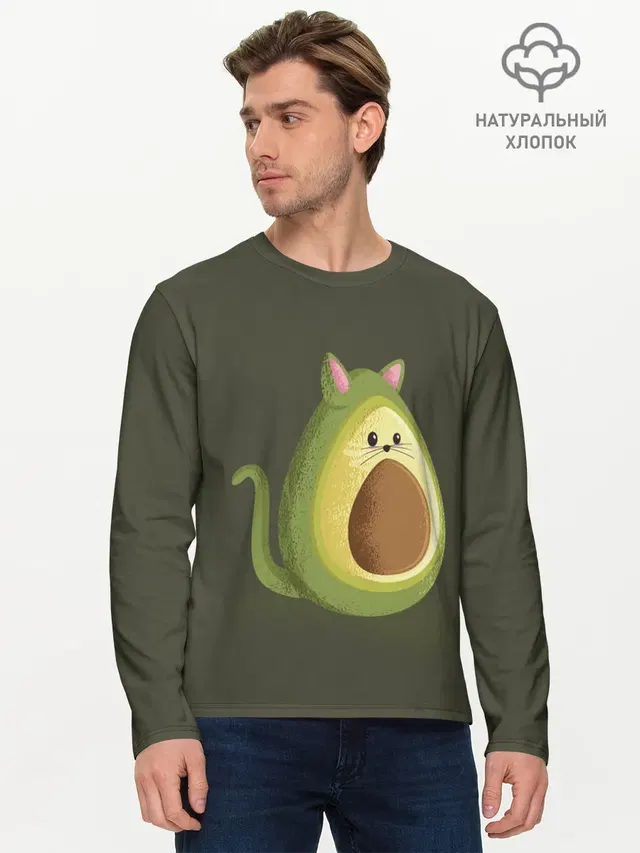 Мужской лонгслив базовый