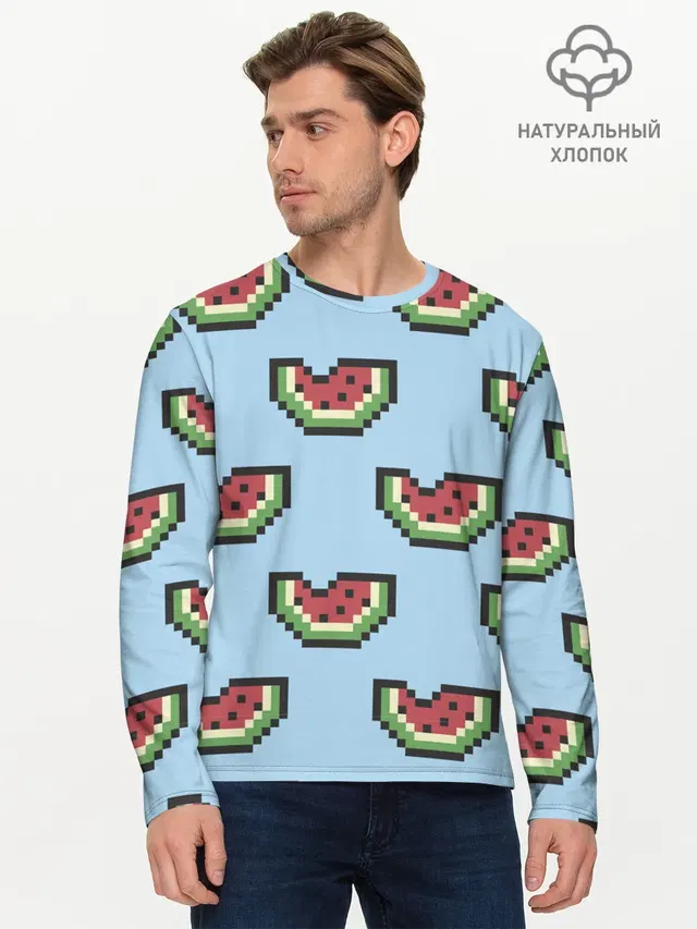 Мужской лонгслив базовый