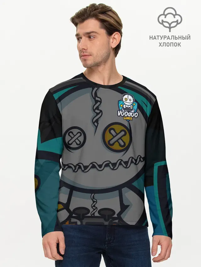 Мужской лонгслив базовый