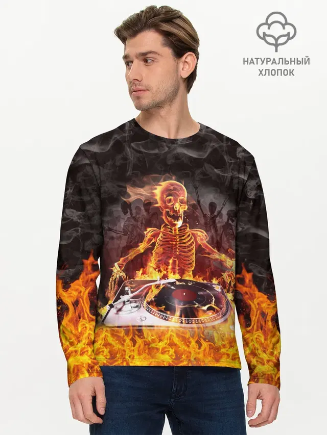 Мужской лонгслив базовый