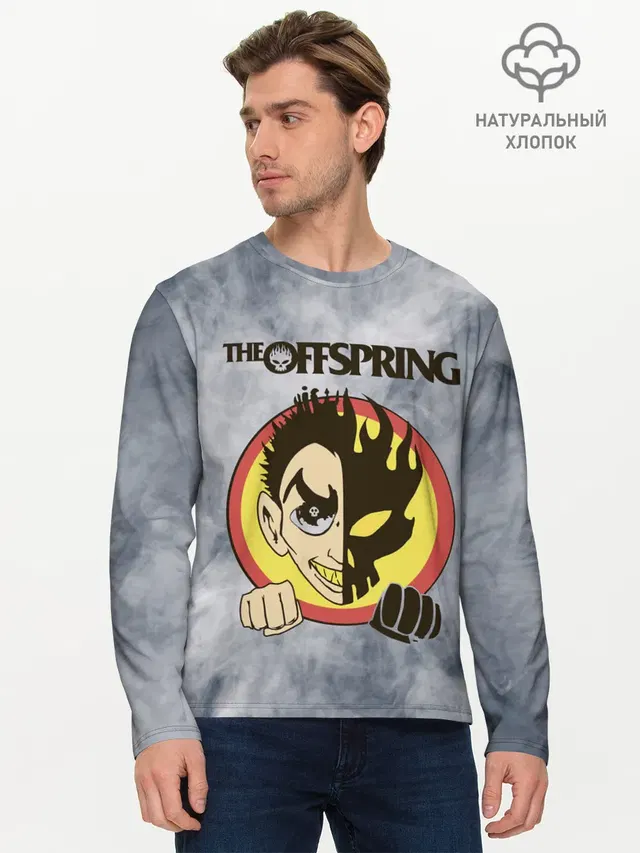 Мужской лонгслив базовый с принтом «Offspring — The Offspring»