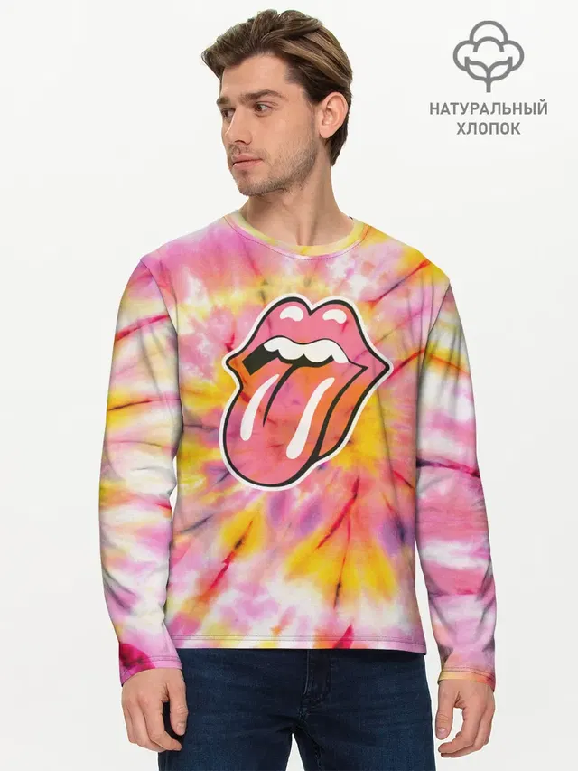 Rolling Stones tie-dye