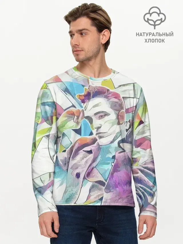 Мужской лонгслив базовый