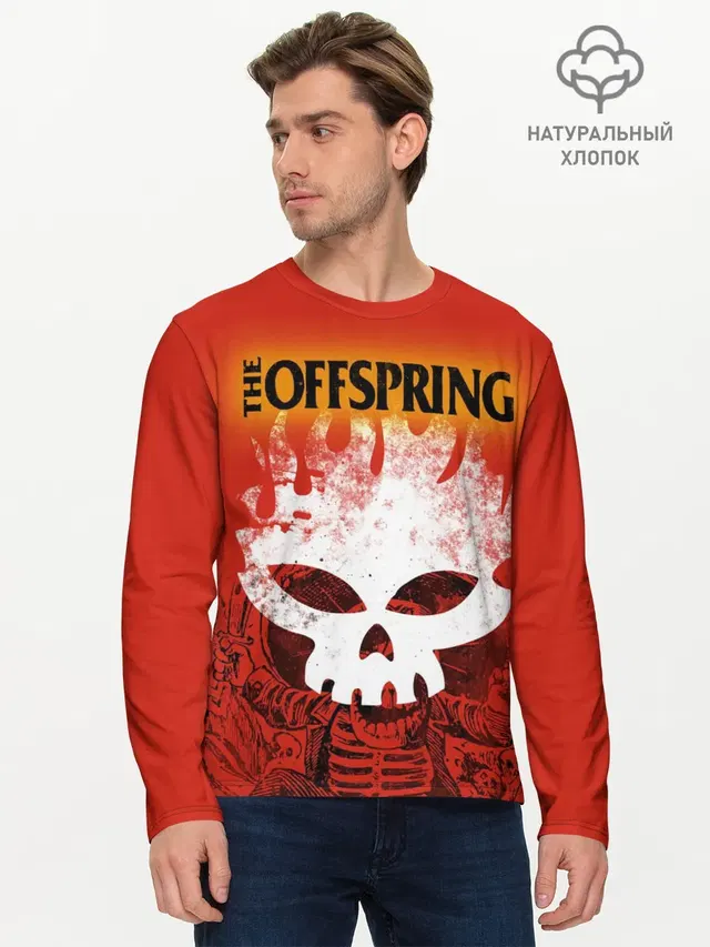 Мужской лонгслив базовый с принтом «Offspring — The Offspring»