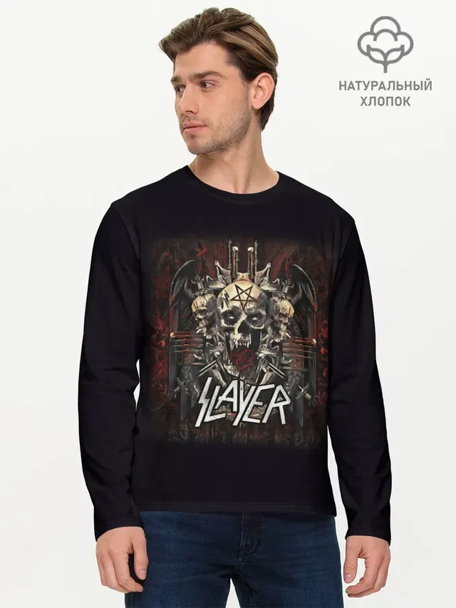 Мужской лонгслив базовый