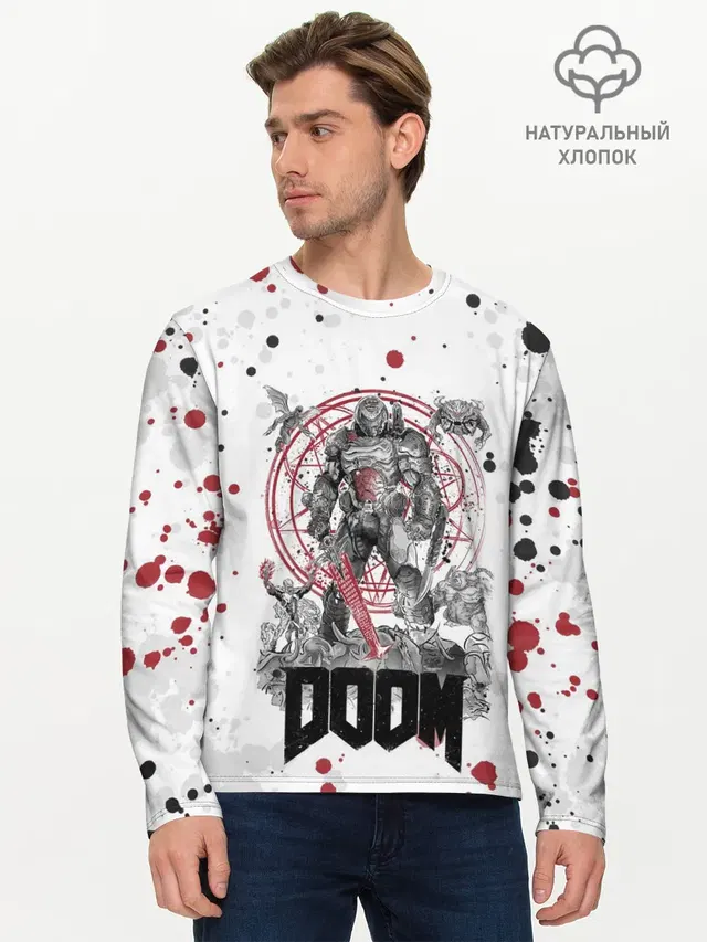 Мужской лонгслив базовый