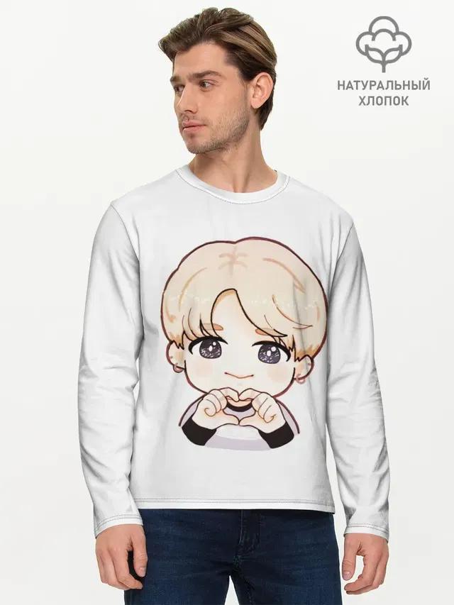Мужской лонгслив базовый
