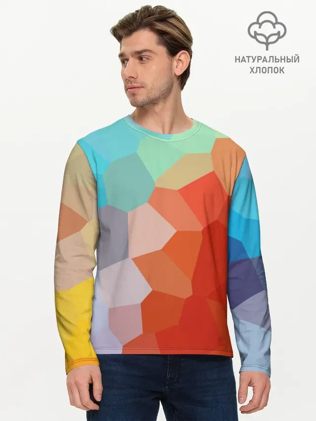 Мужской лонгслив базовый