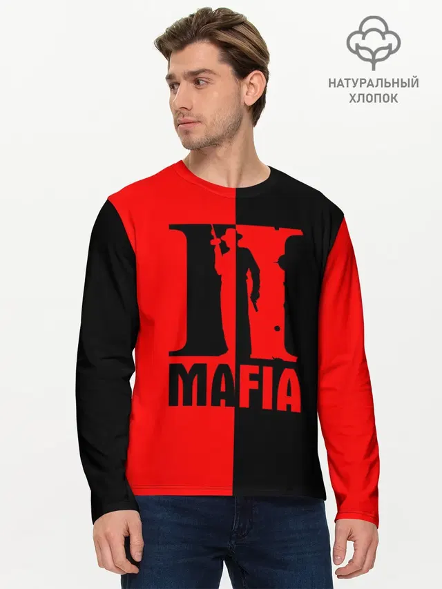 Мужской лонгслив базовый