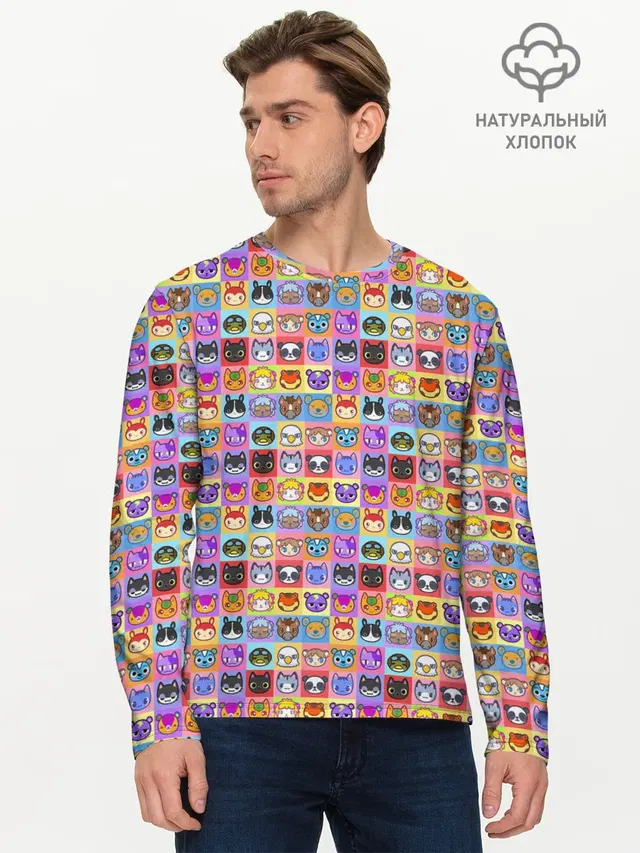 Мужской лонгслив базовый