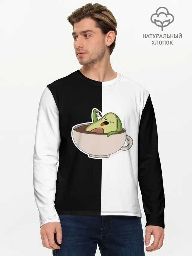Мужской лонгслив базовый