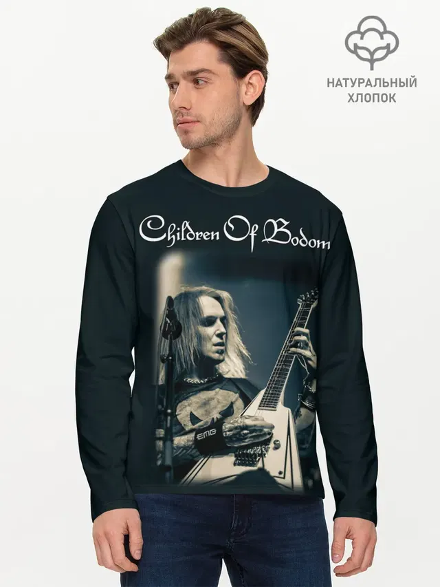Мужской лонгслив базовый с принтом «Children of Bodom — Children of Bodom 20»