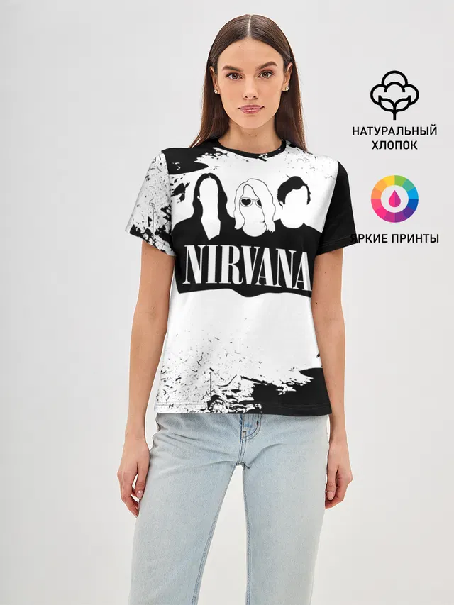 Нирвана Рок Группа Гранж ЧБ | Nirvana