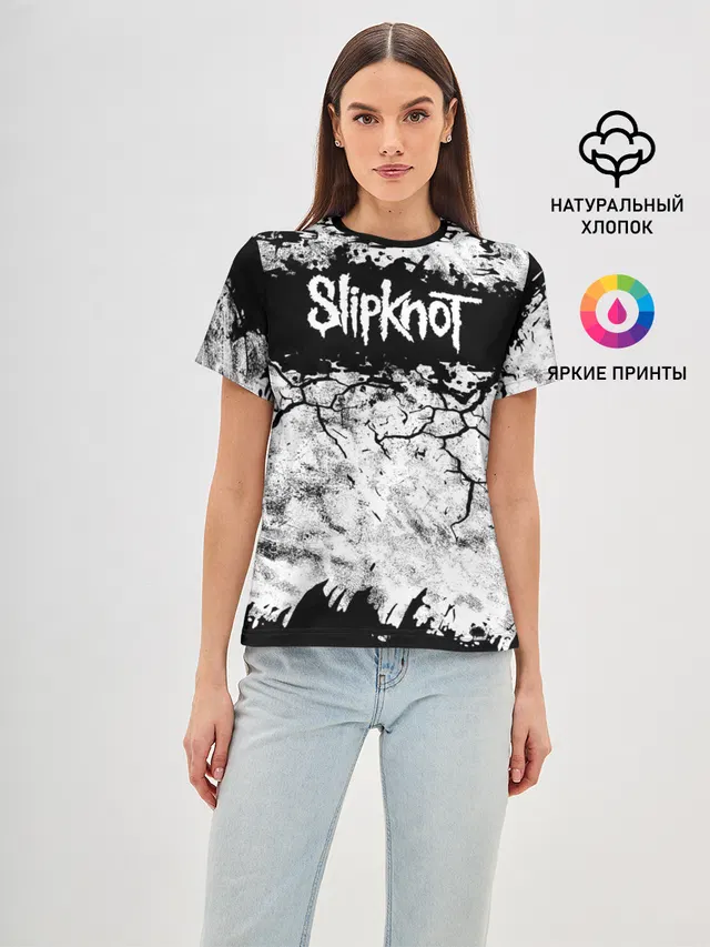 Надпись Слипкнот Рок Группа ЧБ | Slipknot