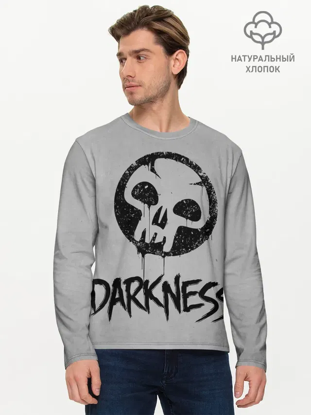 Мужской лонгслив базовый с принтом «Magic:The Gathering — Emblems Darkness»