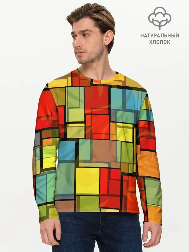 Мужской лонгслив базовый