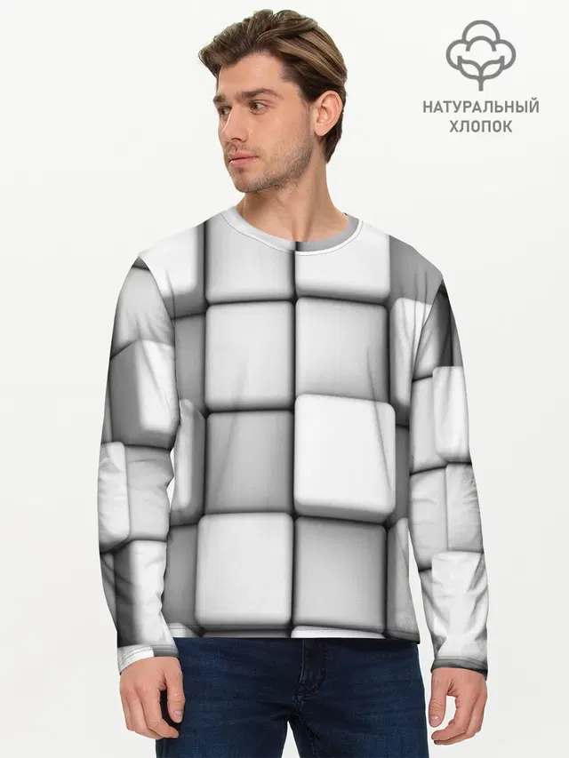 Мужской лонгслив базовый