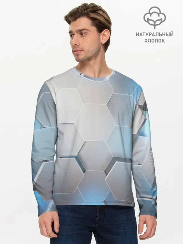Мужской лонгслив базовый