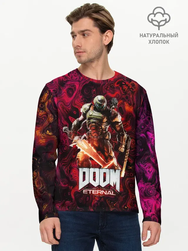 Мужской лонгслив базовый