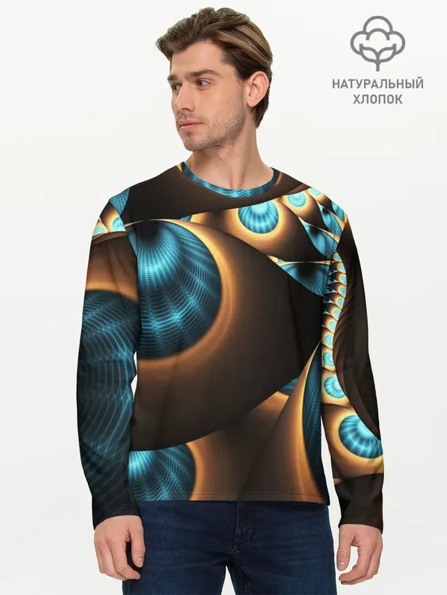 Мужской лонгслив базовый