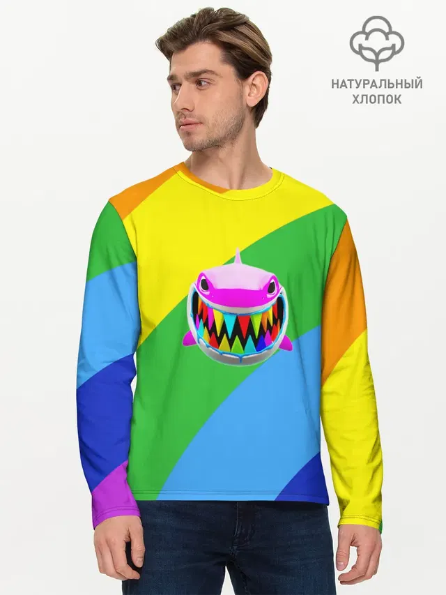Мужской лонгслив базовый