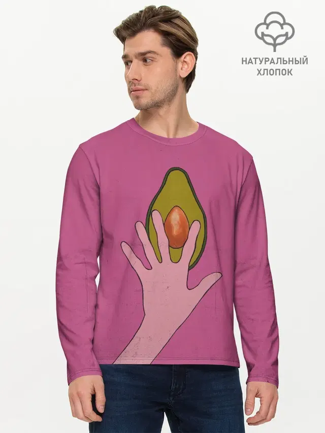 Мужской лонгслив базовый