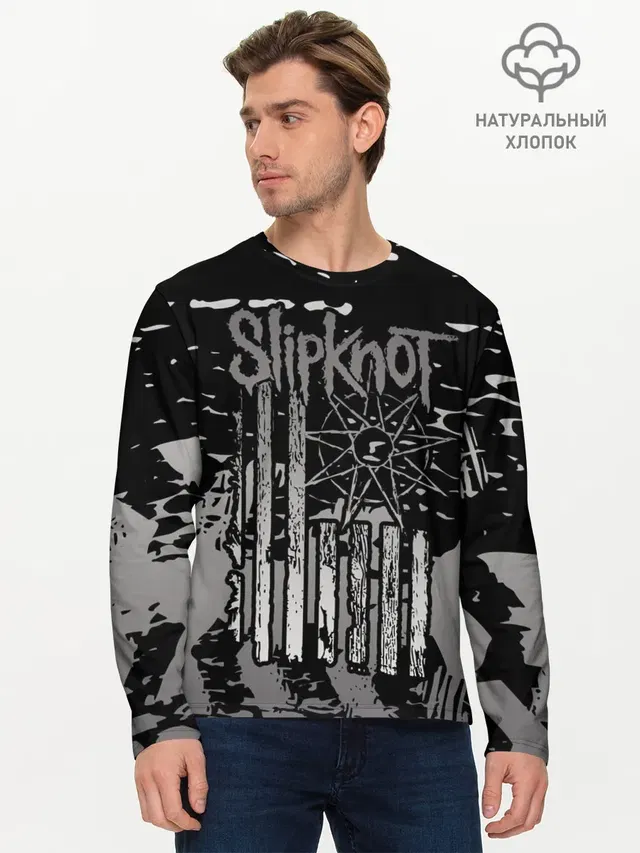 Мужской лонгслив базовый