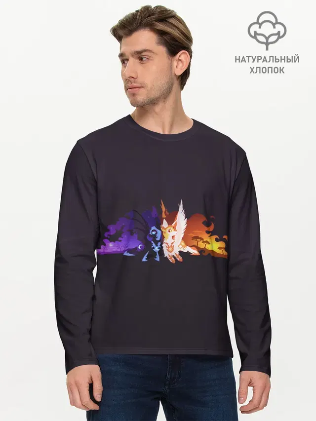 Мужской лонгслив базовый