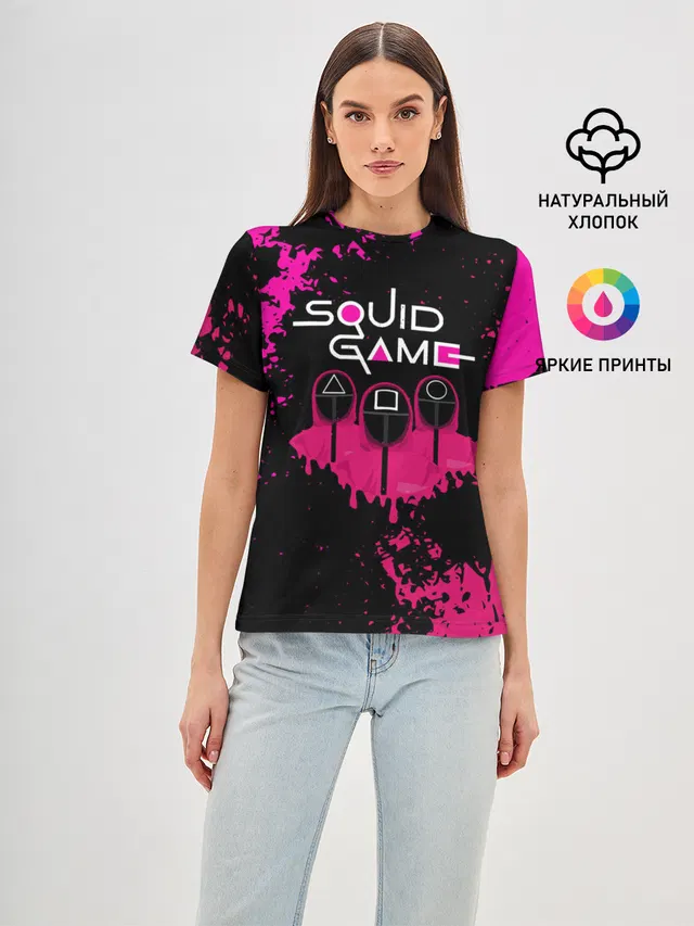 Squid Game брызги красок стража.