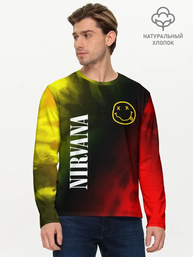 Мужской лонгслив базовый