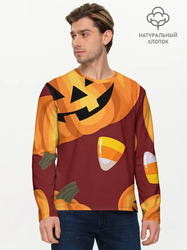 Мужской лонгслив базовый