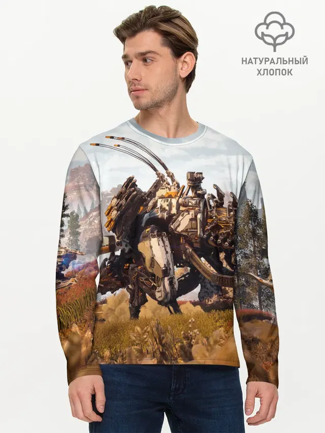Мужской лонгслив базовый