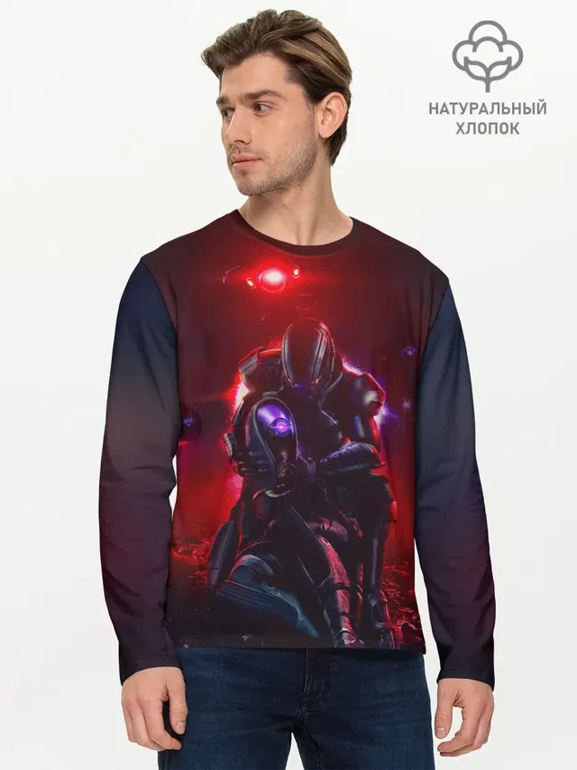Мужской лонгслив базовый