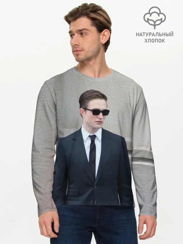 Мужской лонгслив базовый
