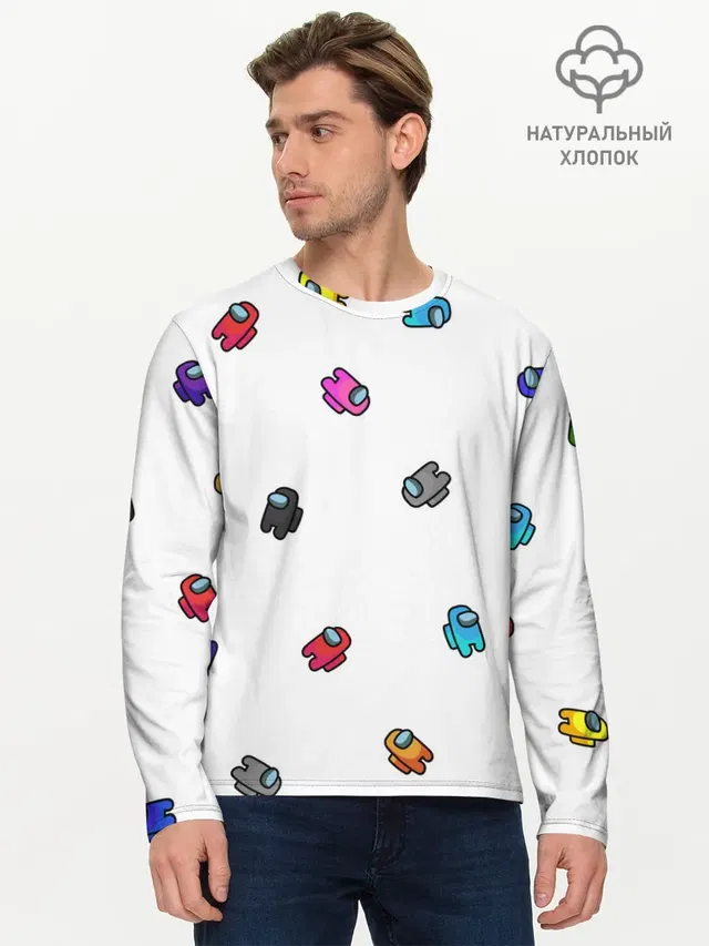 Мужской лонгслив базовый