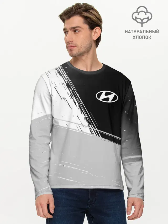 Мужской лонгслив базовый