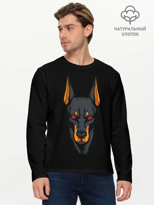 Мужской лонгслив базовый