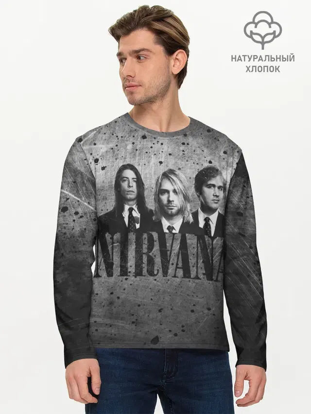 Мужской лонгслив базовый