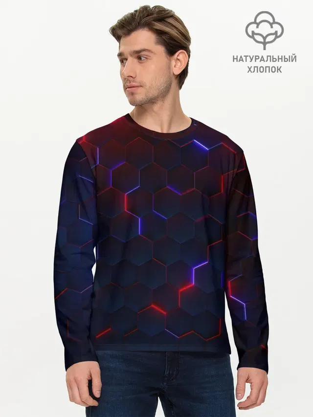 Мужской лонгслив базовый