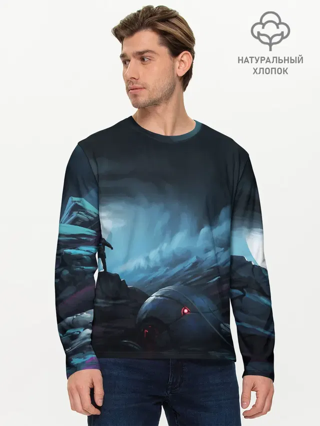 Мужской лонгслив базовый