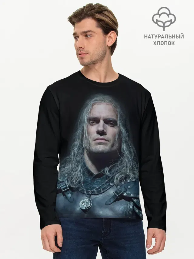 Мужской лонгслив базовый