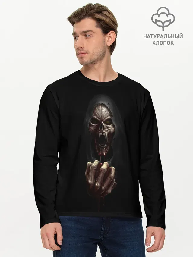 Мужской лонгслив базовый