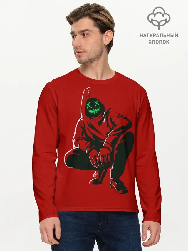Мужской лонгслив базовый