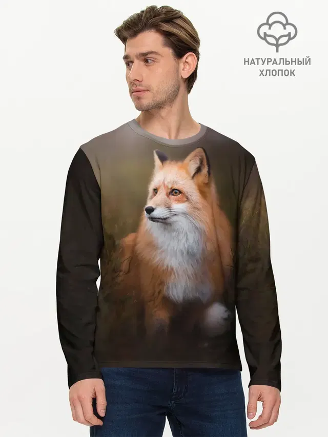 Мужской лонгслив базовый