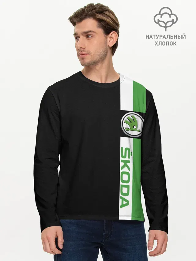 Мужской лонгслив базовый