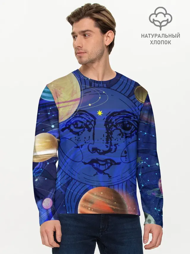 Мужской лонгслив базовый