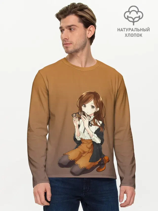 Мужской лонгслив базовый