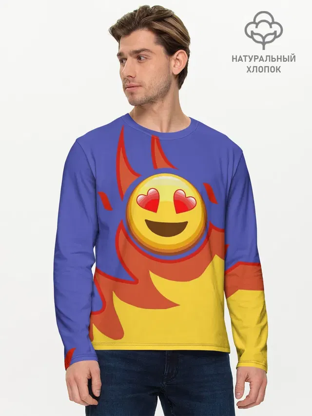 Мужской лонгслив базовый