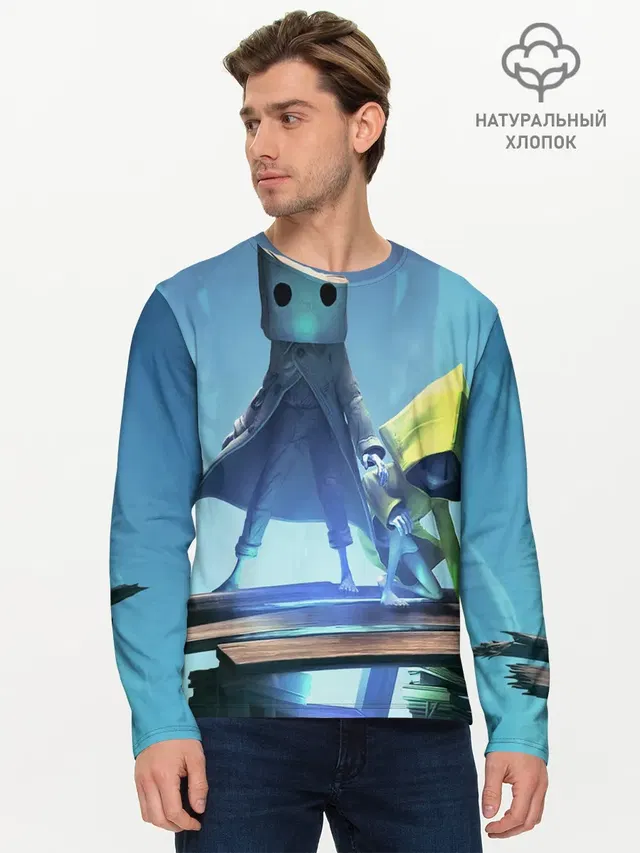 Мужской лонгслив базовый