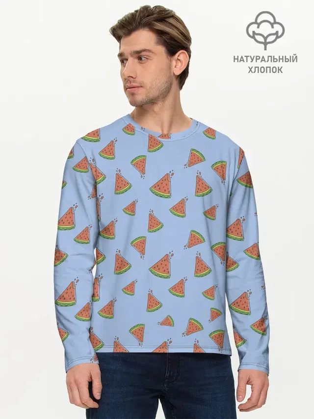 Мужской лонгслив базовый